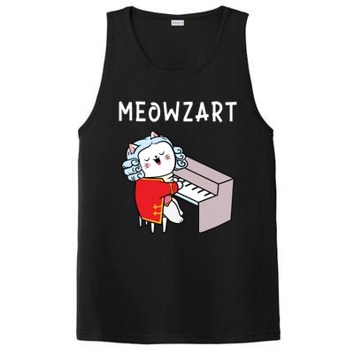 Meowzart Piano Player Pianist Classical Music Lover PosiCharge Competitor Tank