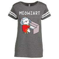 Meowzart Piano Player Pianist Classical Music Lover Enza Ladies Jersey Football T-Shirt