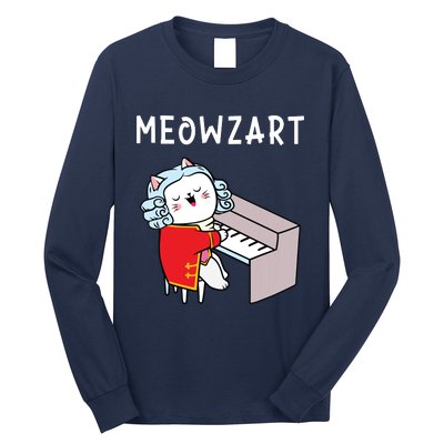 Meowzart Piano Player Pianist Classical Music Lover Long Sleeve Shirt