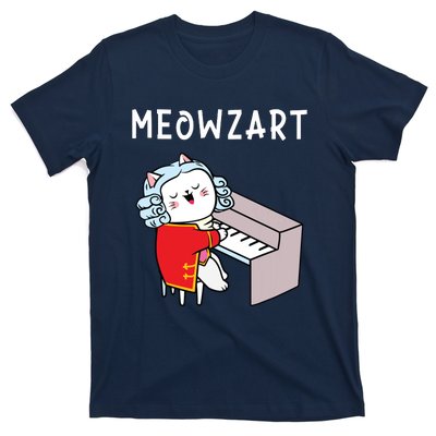 Meowzart Piano Player Pianist Classical Music Lover T-Shirt