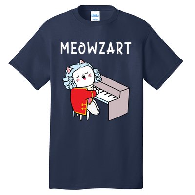 Meowzart Piano Player Pianist Classical Music Lover Tall T-Shirt