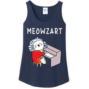 Meowzart Piano Player Pianist Classical Music Lover Ladies Essential Tank