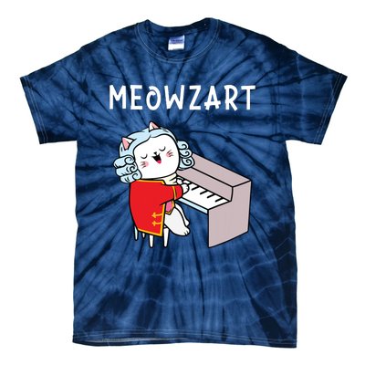 Meowzart Piano Player Pianist Classical Music Lover Tie-Dye T-Shirt