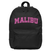 Malibu Pink Retro 16 in Basic Backpack