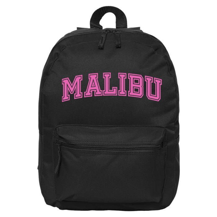 Malibu Pink Retro 16 in Basic Backpack