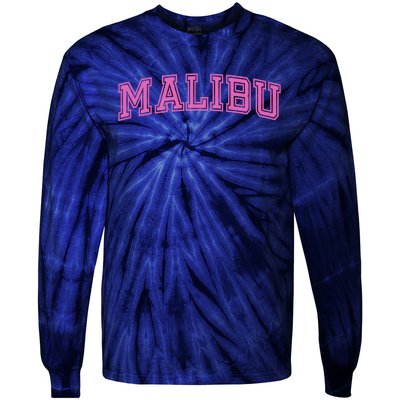 Malibu Pink Retro Tie-Dye Long Sleeve Shirt