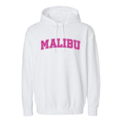 Malibu Pink Retro Garment-Dyed Fleece Hoodie
