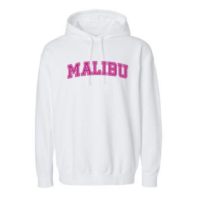 Malibu Pink Retro Garment-Dyed Fleece Hoodie