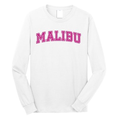 Malibu Pink Retro Long Sleeve Shirt