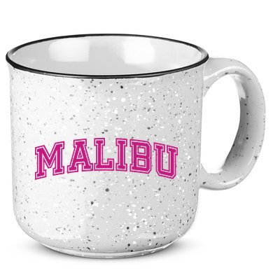 Malibu Pink Retro 15oz Campfire Ceramic Mug