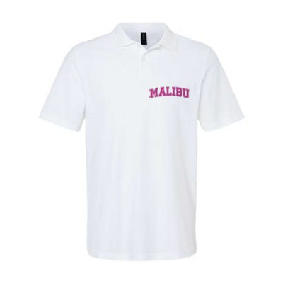 Malibu Pink Retro Softstyle Adult Sport Polo