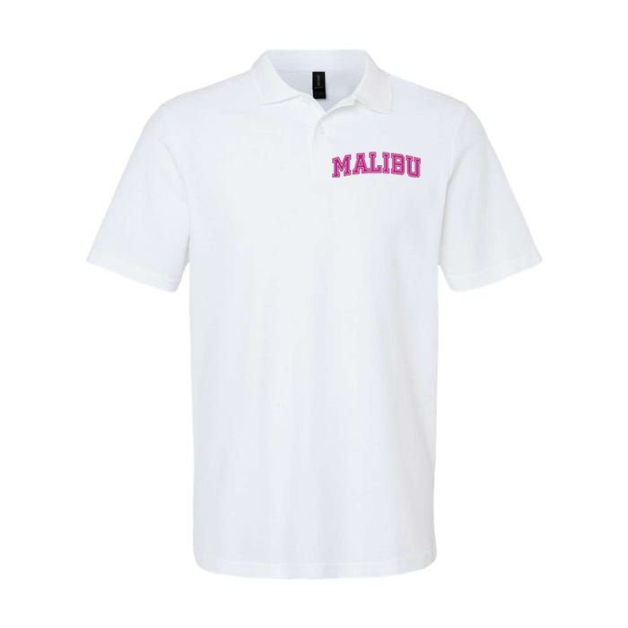 Malibu Pink Retro Softstyle Adult Sport Polo