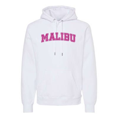 Malibu Pink Retro Premium Hoodie