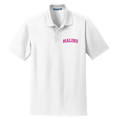 Malibu Pink Retro Dry Zone Grid Polo