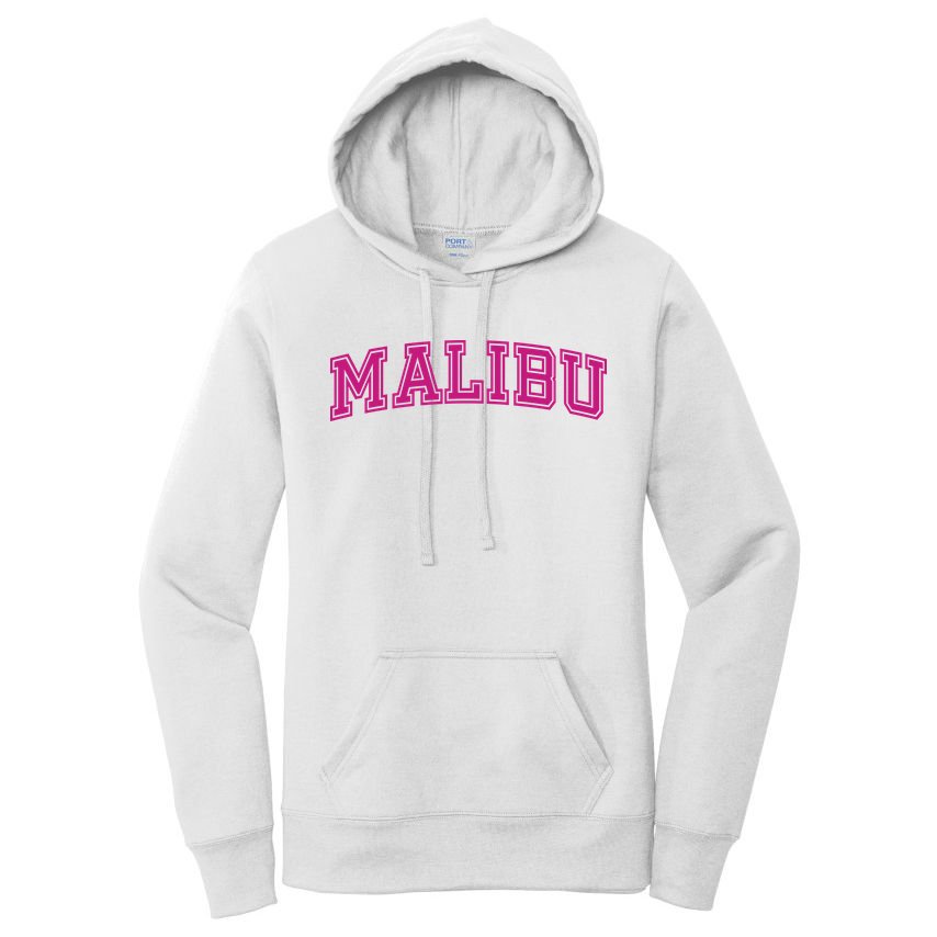Malibu Pink Retro Women's Pullover Hoodie