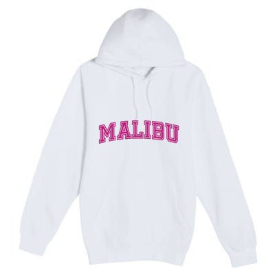 Malibu Pink Retro Premium Pullover Hoodie