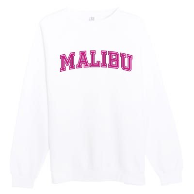 Malibu Pink Retro Premium Crewneck Sweatshirt