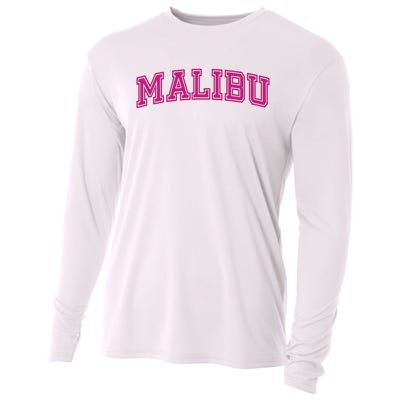 Malibu Pink Retro Cooling Performance Long Sleeve Crew