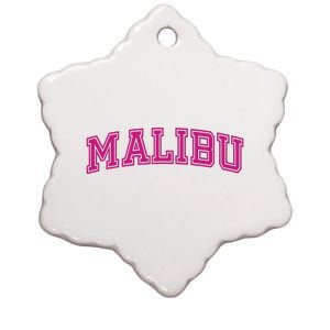 Malibu Pink Retro Ceramic Star Ornament