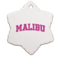 Malibu Pink Retro Ceramic Star Ornament