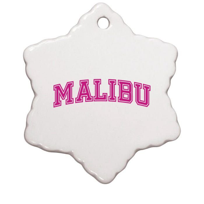 Malibu Pink Retro Ceramic Star Ornament