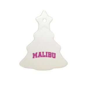 Malibu Pink Retro Ceramic Tree Ornament