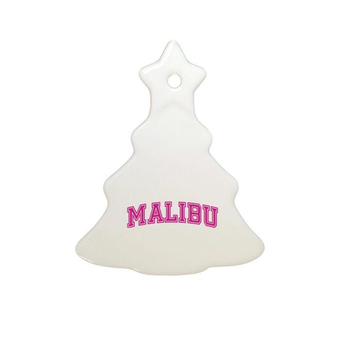 Malibu Pink Retro Ceramic Tree Ornament