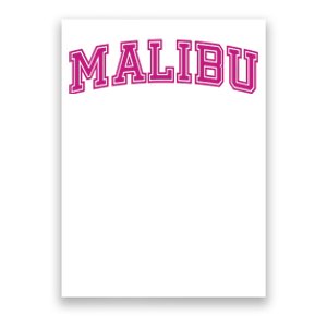 Malibu Pink Retro Poster