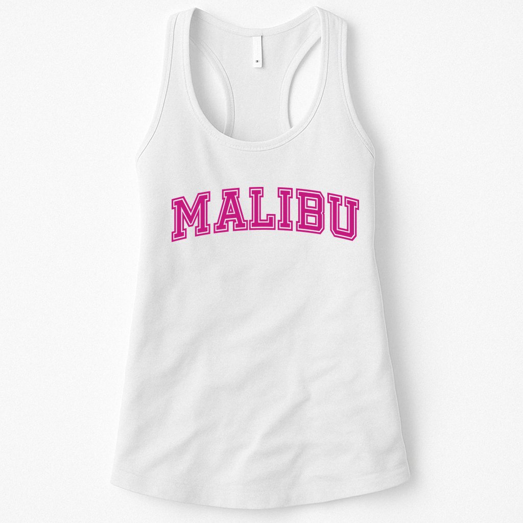 Malibu Pink Retro Womens Tank Top