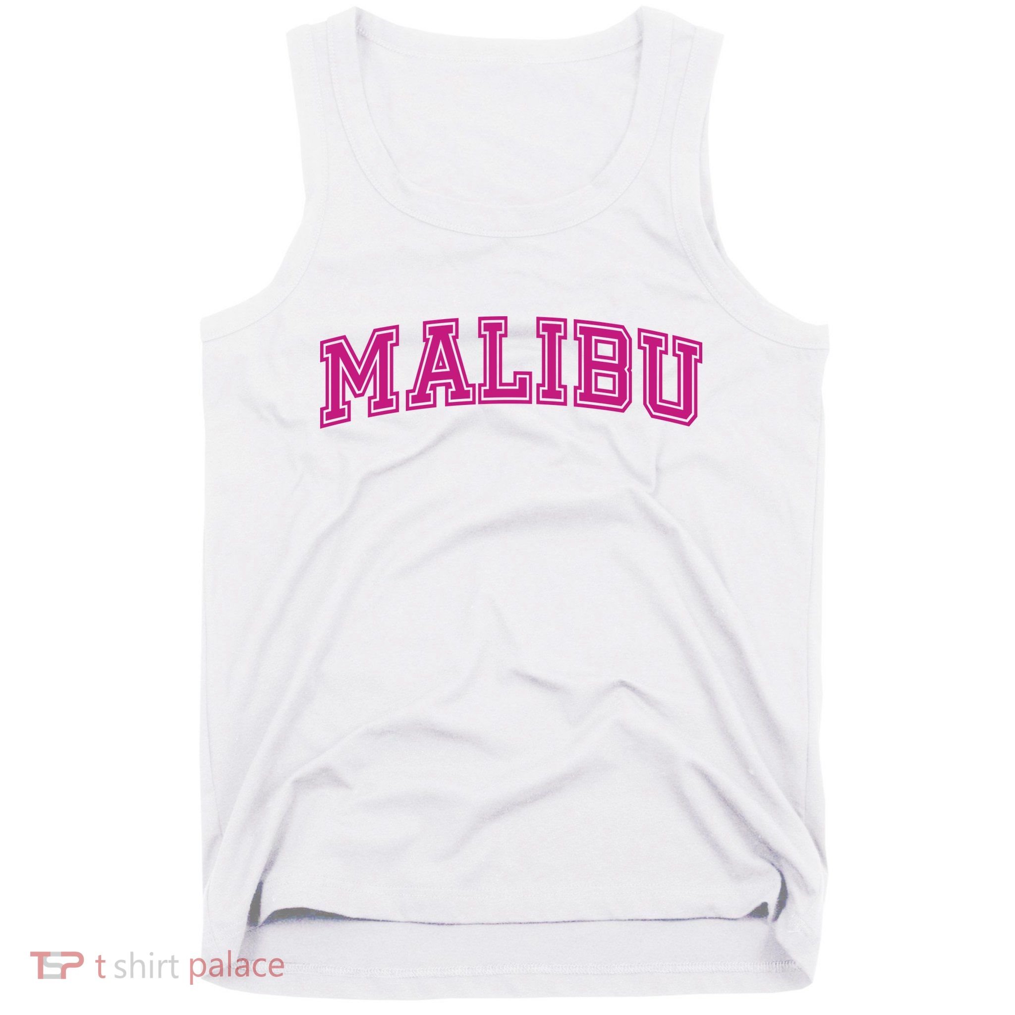 Malibu Pink Retro Tank Top