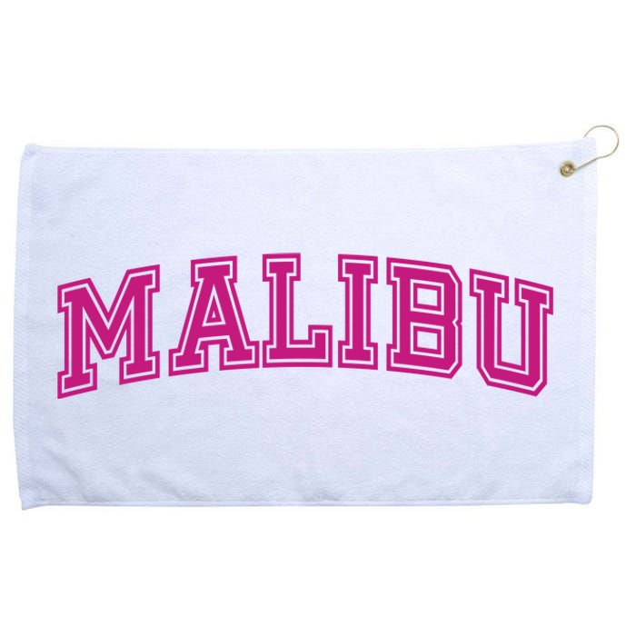 Malibu Pink Retro Grommeted Golf Towel