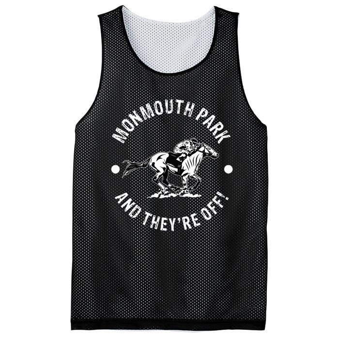 Monmouth Park Racetrack Horse Racing Fan Equestrian Nj Derby Mesh Reversible Basketball Jersey Tank