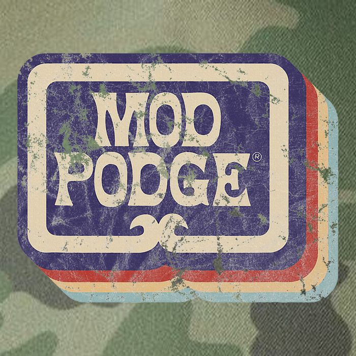 Mod Podge Retro Logo Legacy Tie Dye Trucker Hat
