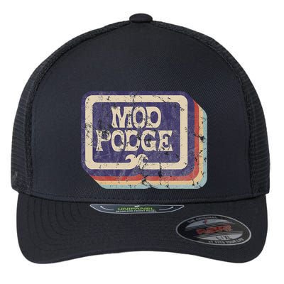 Mod Podge Retro Logo Flexfit Unipanel Trucker Cap