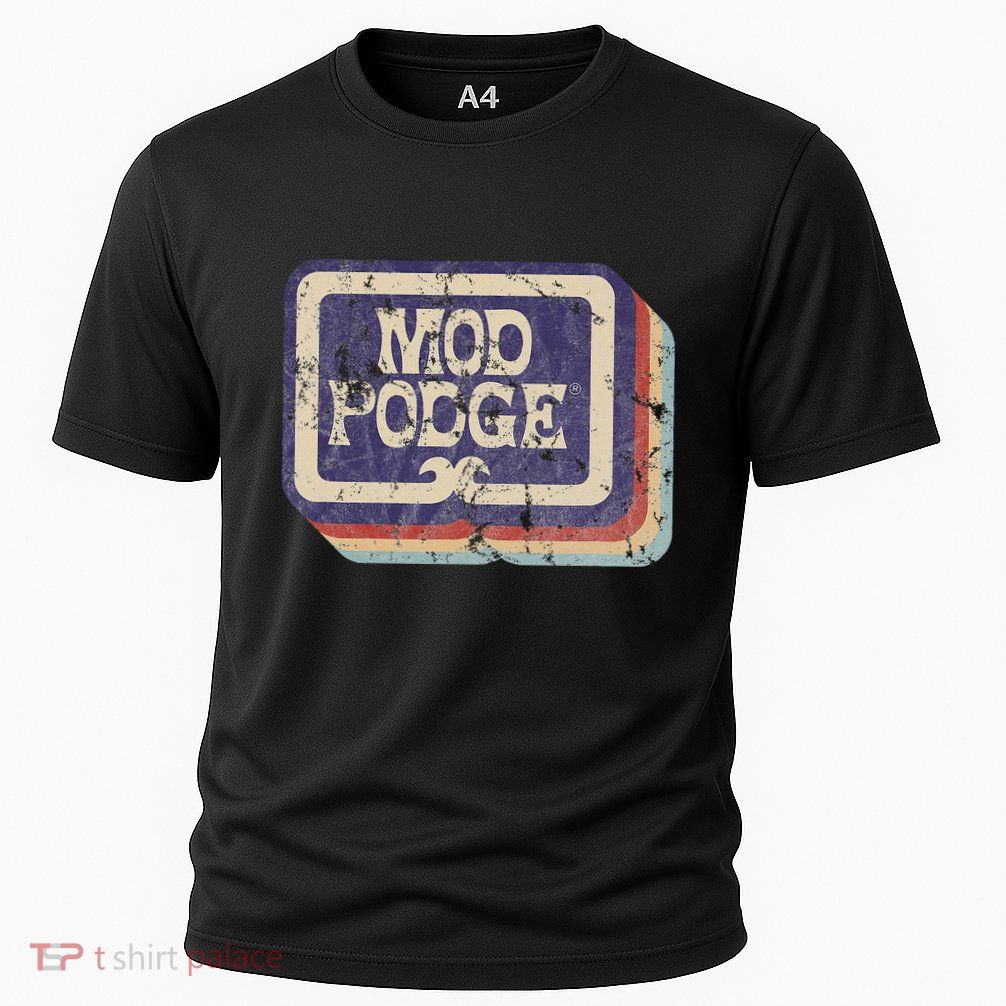 Mod Podge Retro Logo Cooling Performance Crew T-Shirt