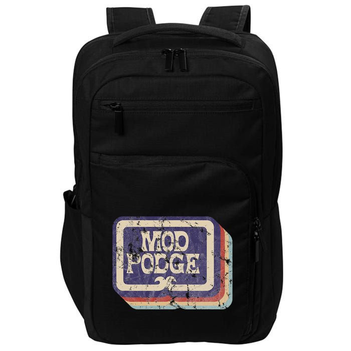 Mod Podge Retro Logo Impact Tech Backpack
