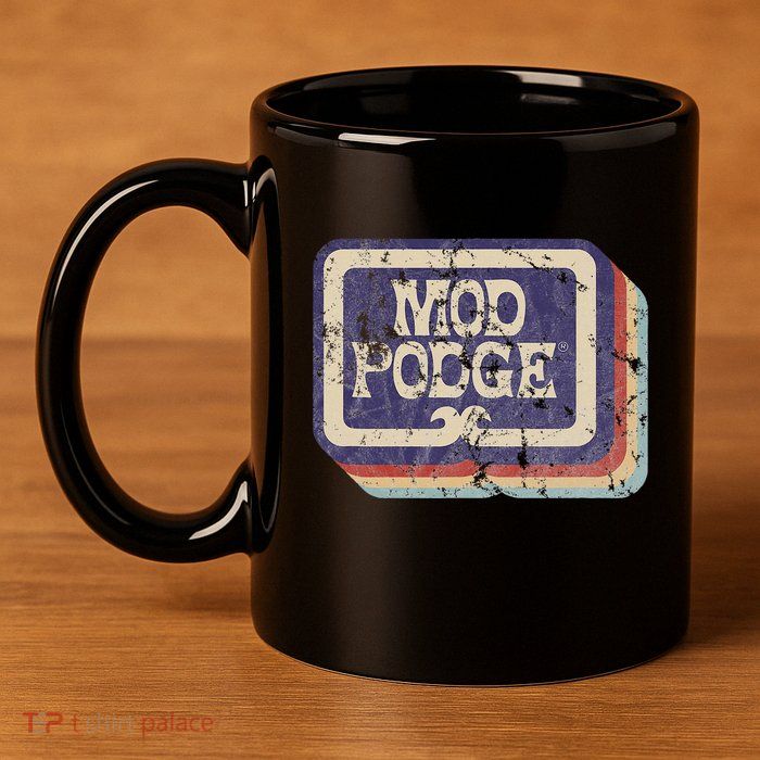 Mod Podge Retro Logo 11oz C Handle Ceramic Mug