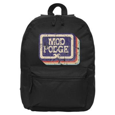 Mod Podge Retro Logo 16 in Basic Backpack