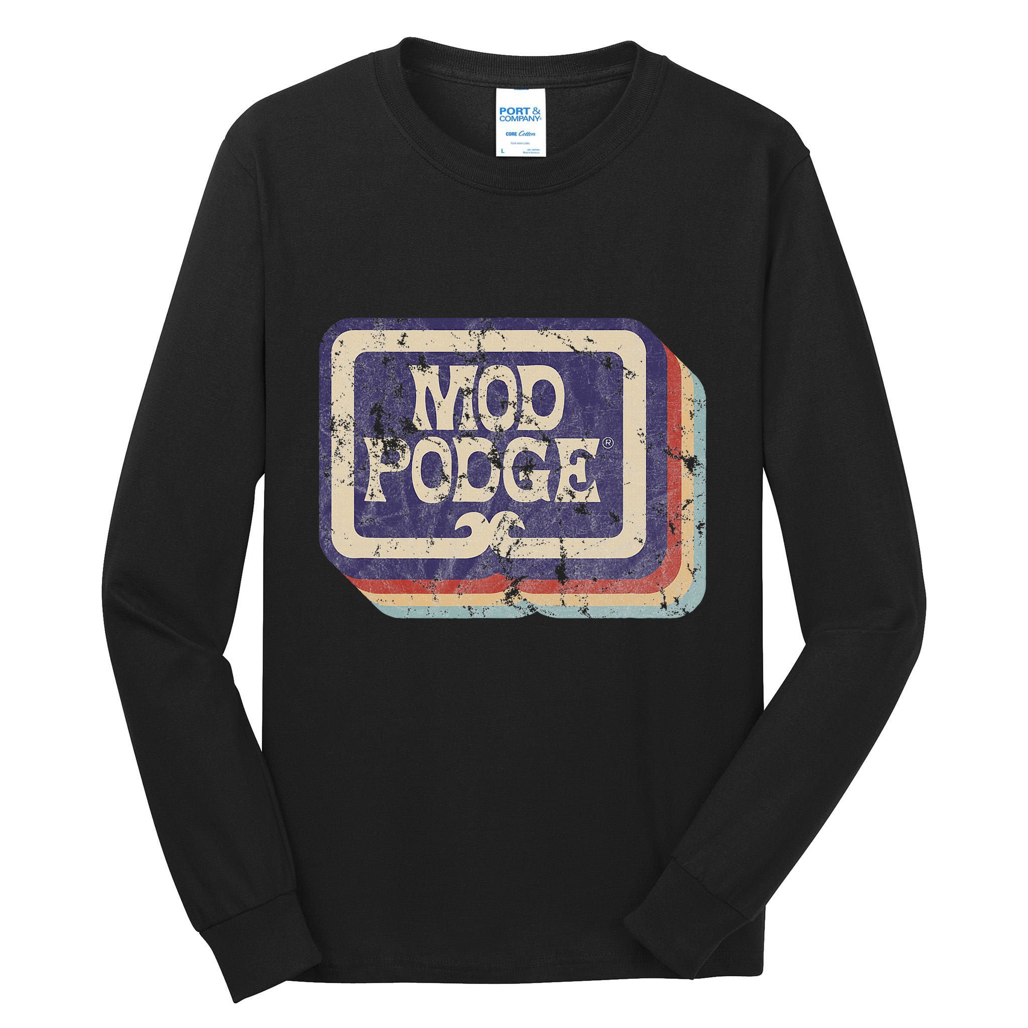 Mod Podge Retro Logo Tall Long Sleeve T-Shirt