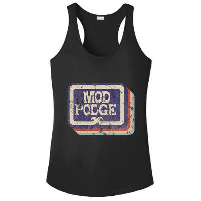 Mod Podge Retro Logo Ladies PosiCharge Competitor Racerback Tank