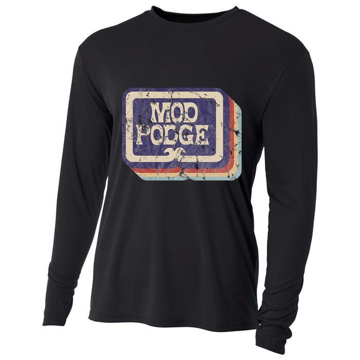 Mod Podge Retro Logo Cooling Performance Long Sleeve Crew
