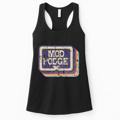 Mod Podge Retro Logo Womens Tank Top