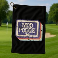 Mod Podge Retro Logo Golf Towel