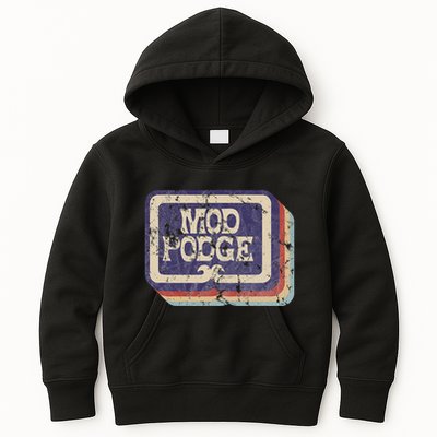 Mod Podge Retro Logo Kids Hoodie