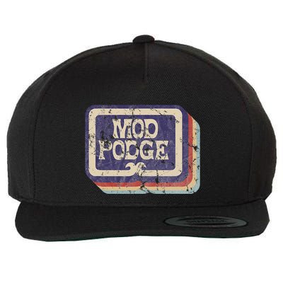 Mod Podge Retro Logo Wool Snapback Cap
