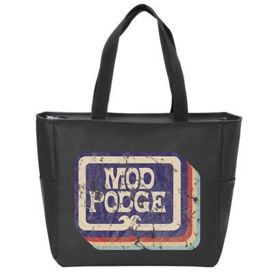 Mod Podge Retro Logo Zip Tote Bag