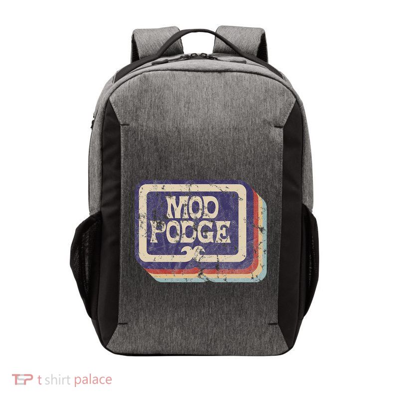 Mod Podge Retro Logo Vector Backpack