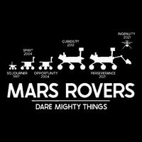 Mars Perseverance Rover Dare Mighty Things Landing Timeline 7-Panel Snapback Hat