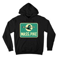 Mass Pike Road Sign Massachusetts Turnpike Route 90 Hoodie