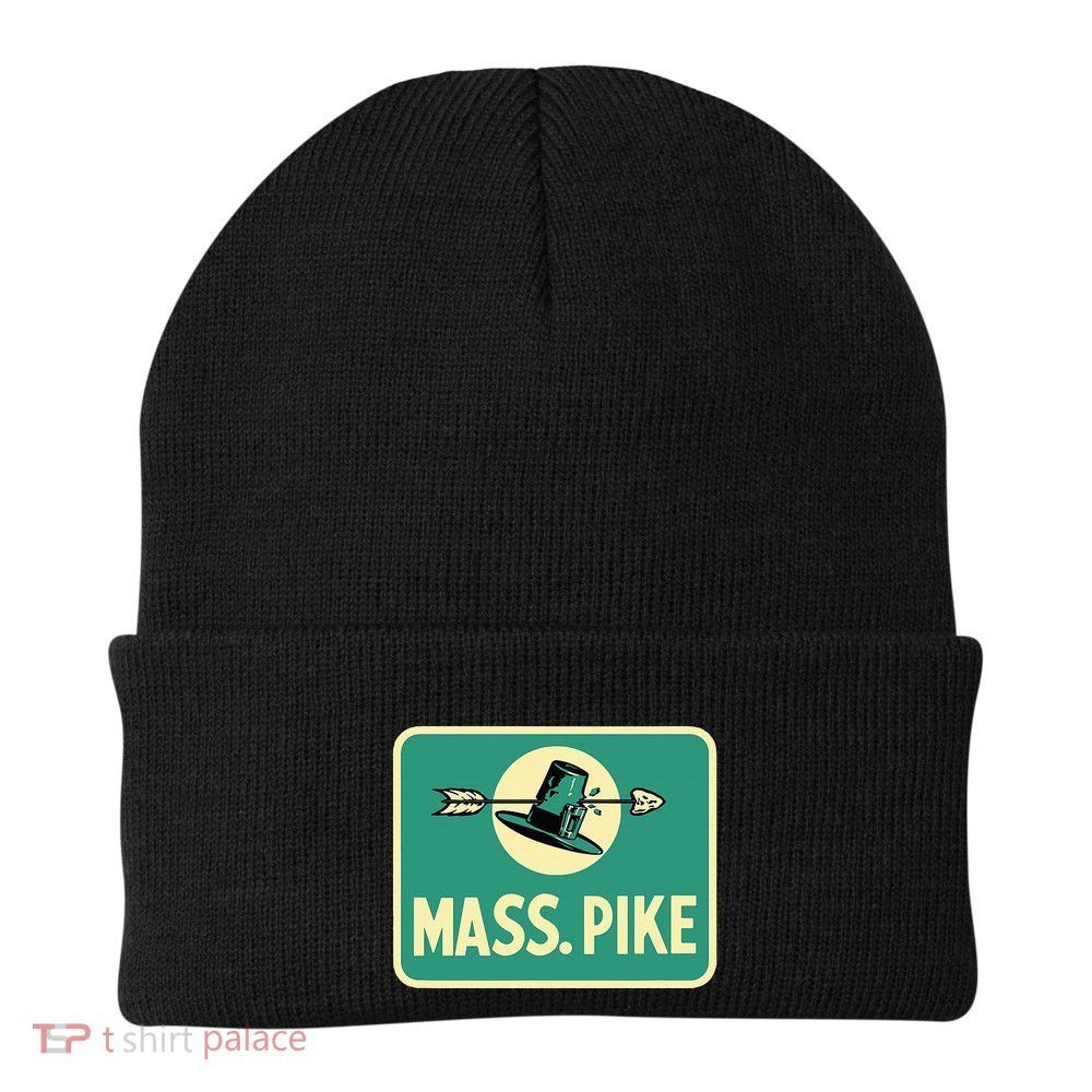 Mass Pike Road Sign Massachusetts Turnpike Route 90 Beanie